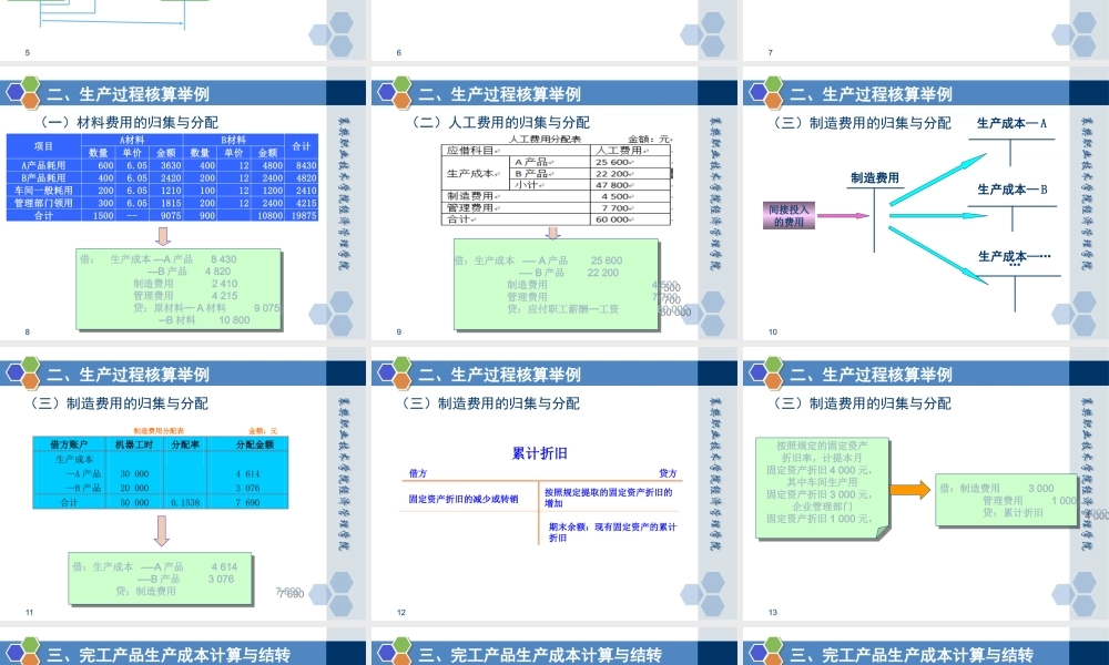 情景三任务四 生产过程的核算.pptx