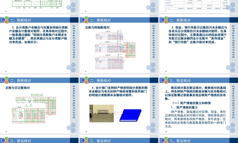 情境七任务一 对账.ppt