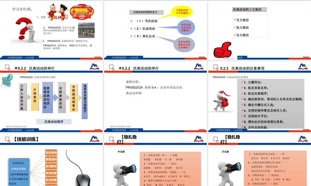庆典活动举行.ppt