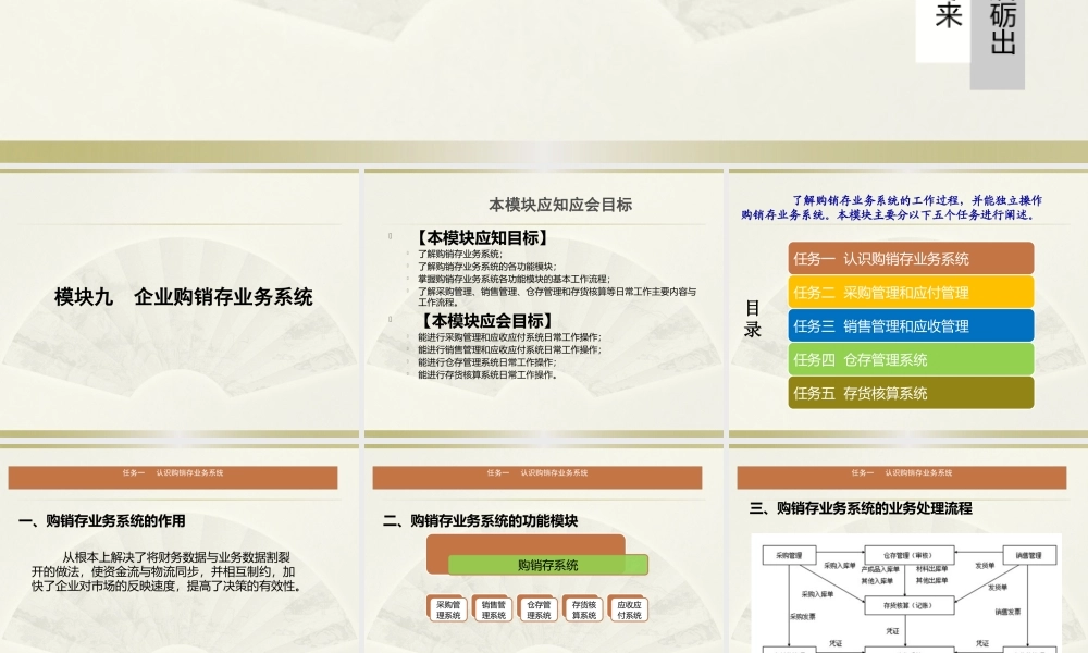 模块九企业购销存业务系统.pptx