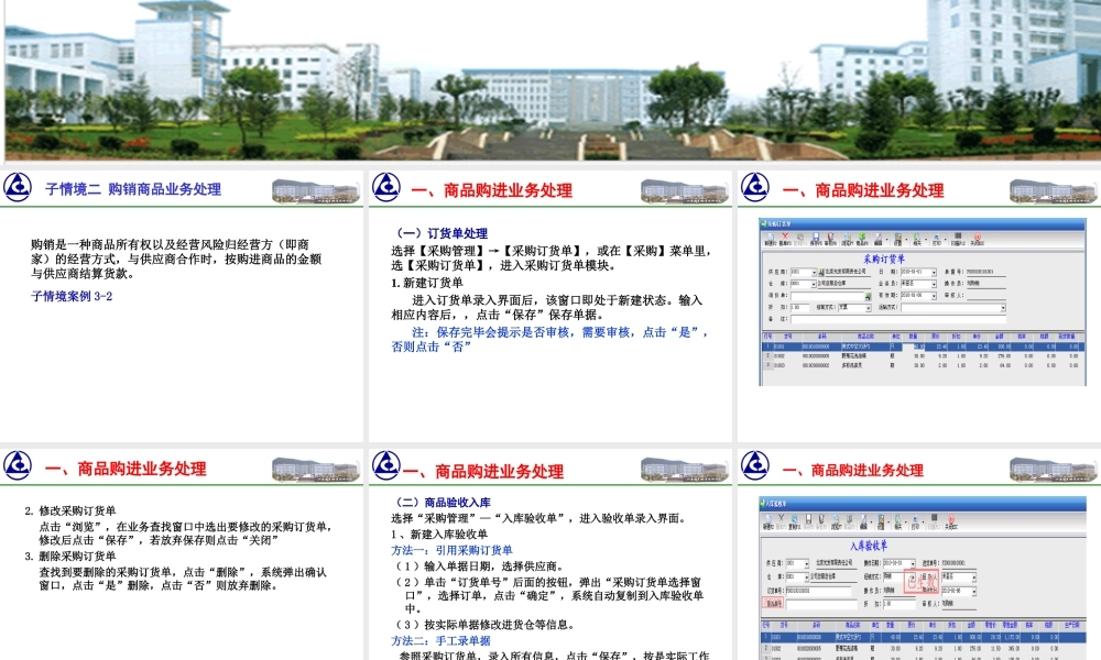 课件：0302购销商品业务处理..ppt