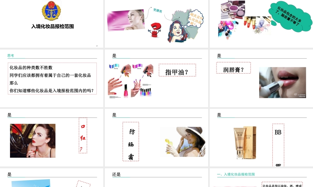 入境化妆品报检范围.ppt
