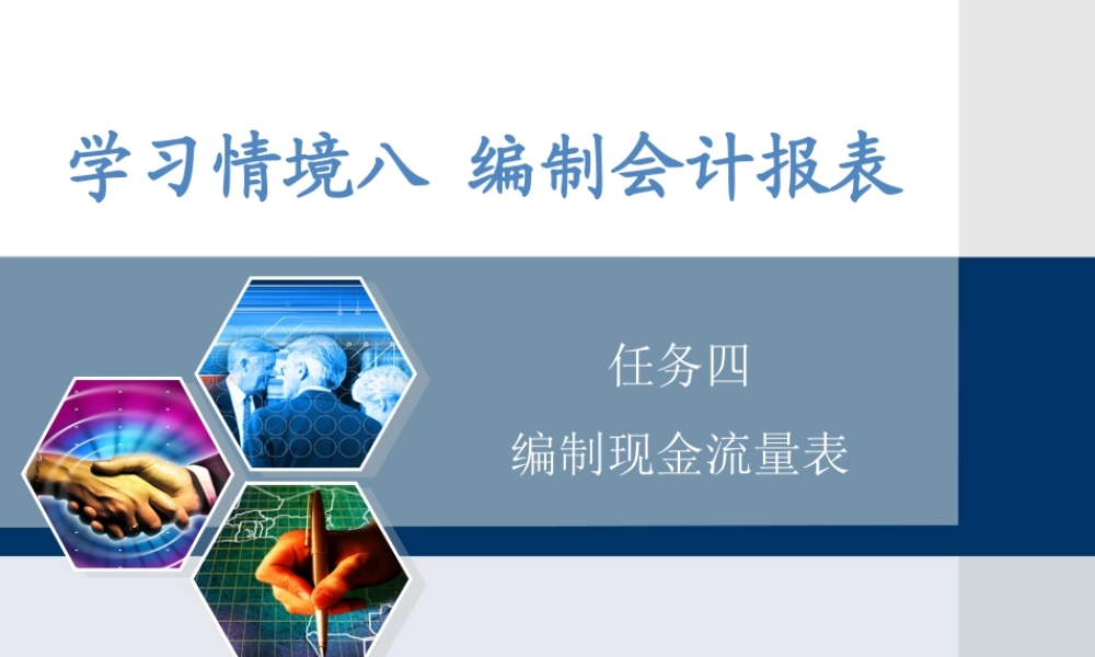 情境八任务四 编制现金流量表.ppt