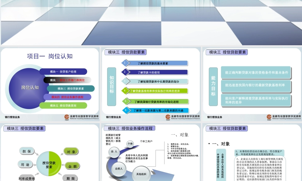 授信贷款要素.ppt