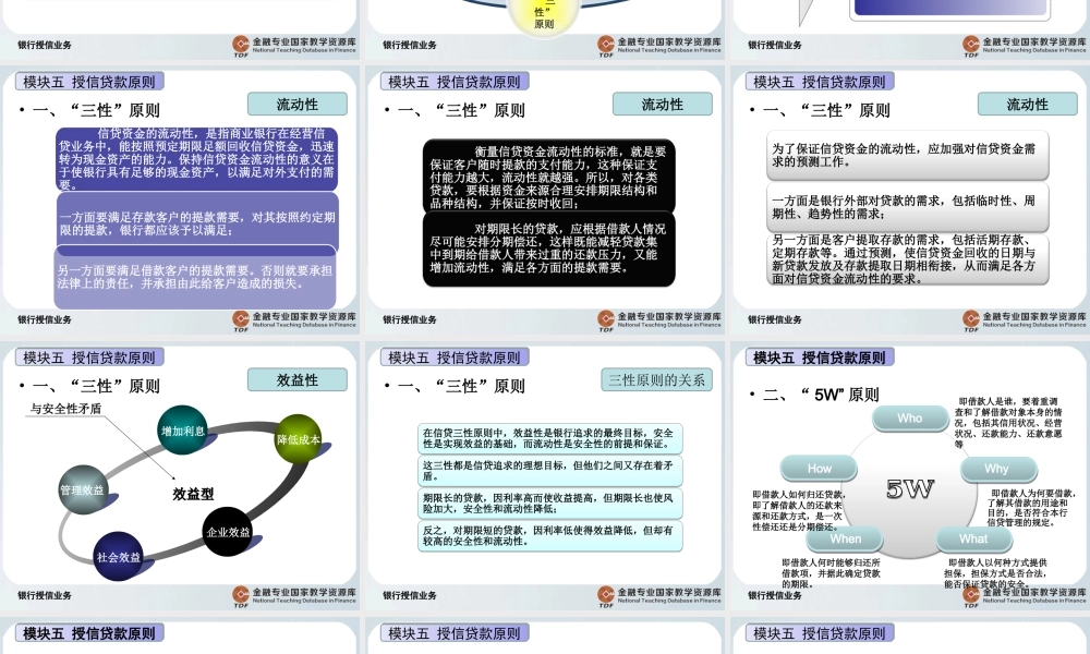 授信贷款原则.ppt