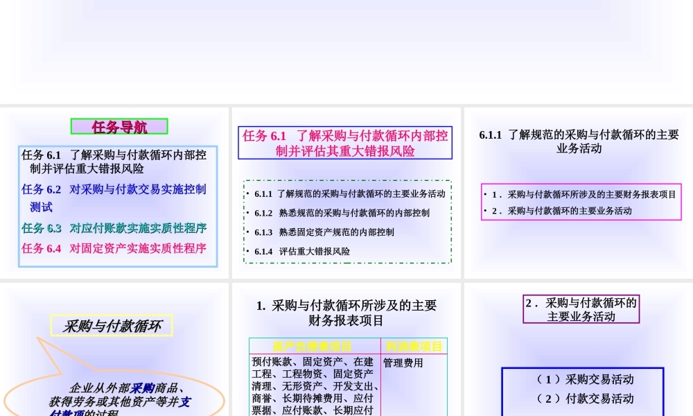 项目6采购与付款循环审计.ppt