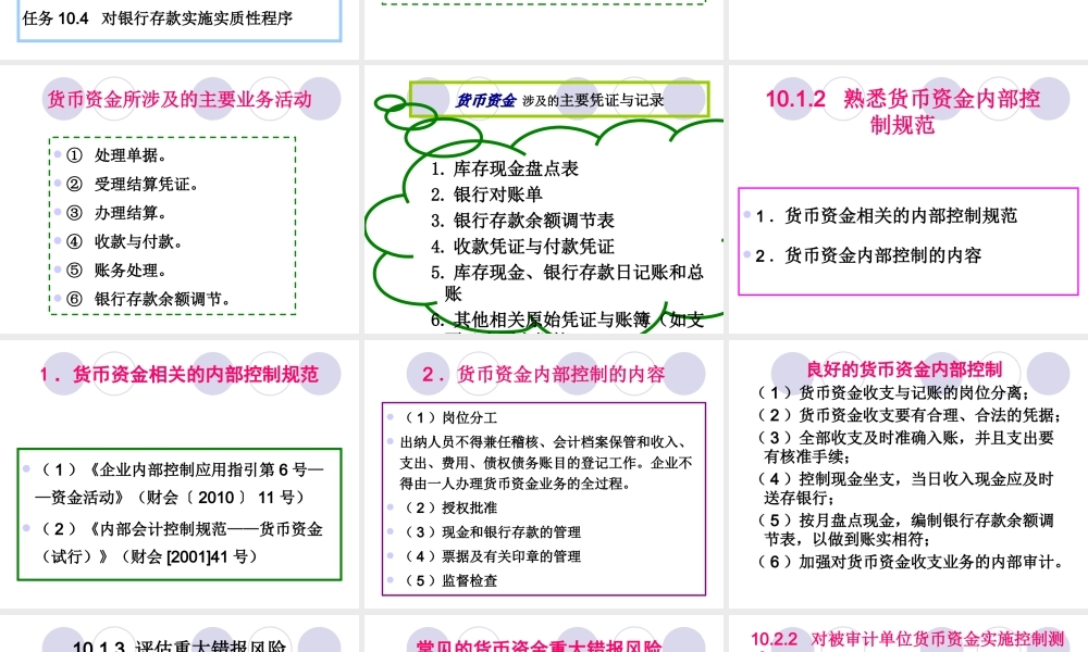 项目10货币资金审计.ppt