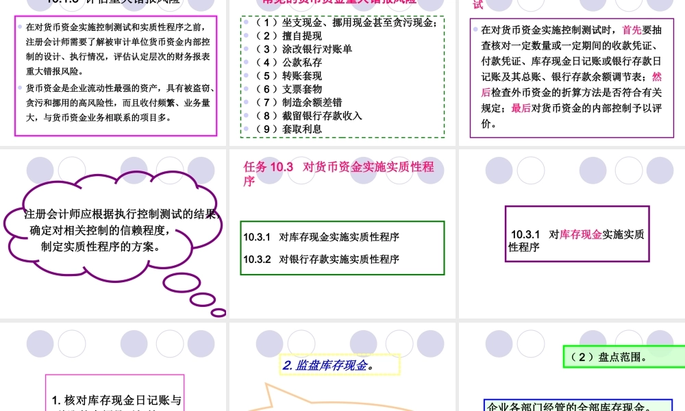项目10货币资金审计.ppt