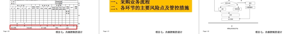 项目7：内部控制的设计.ppt