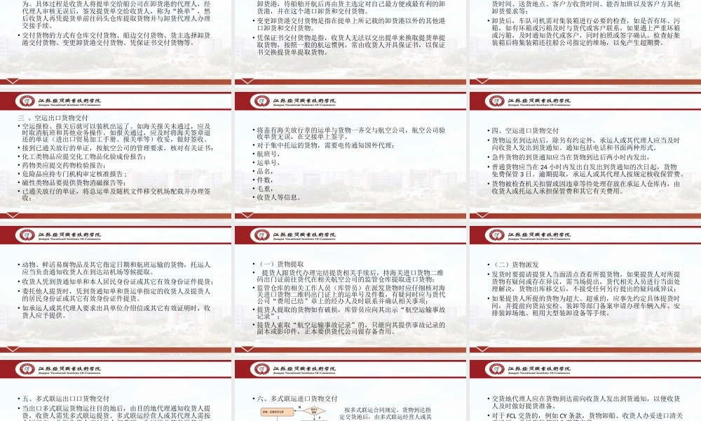 项目三 任务五 货物与运单交付.ppt