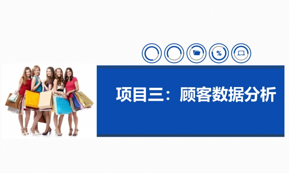 项目三：顾客数据分析课件.ppt