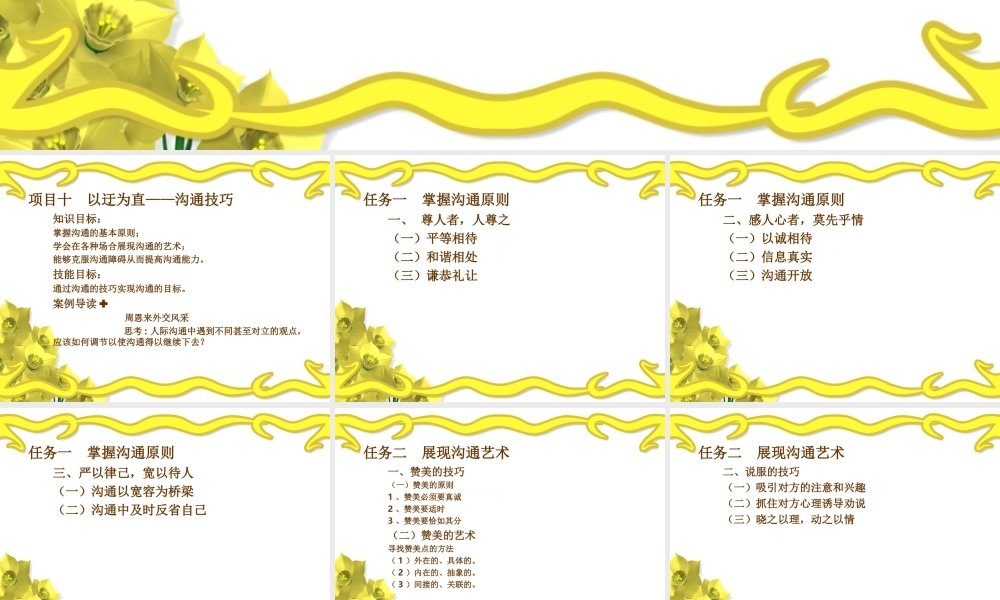 项目十以迂为直——沟通.ppt