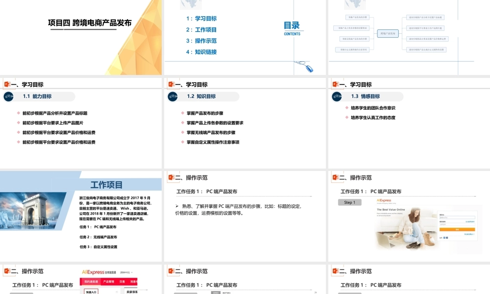 项目四 跨境电商产品发布.pptx