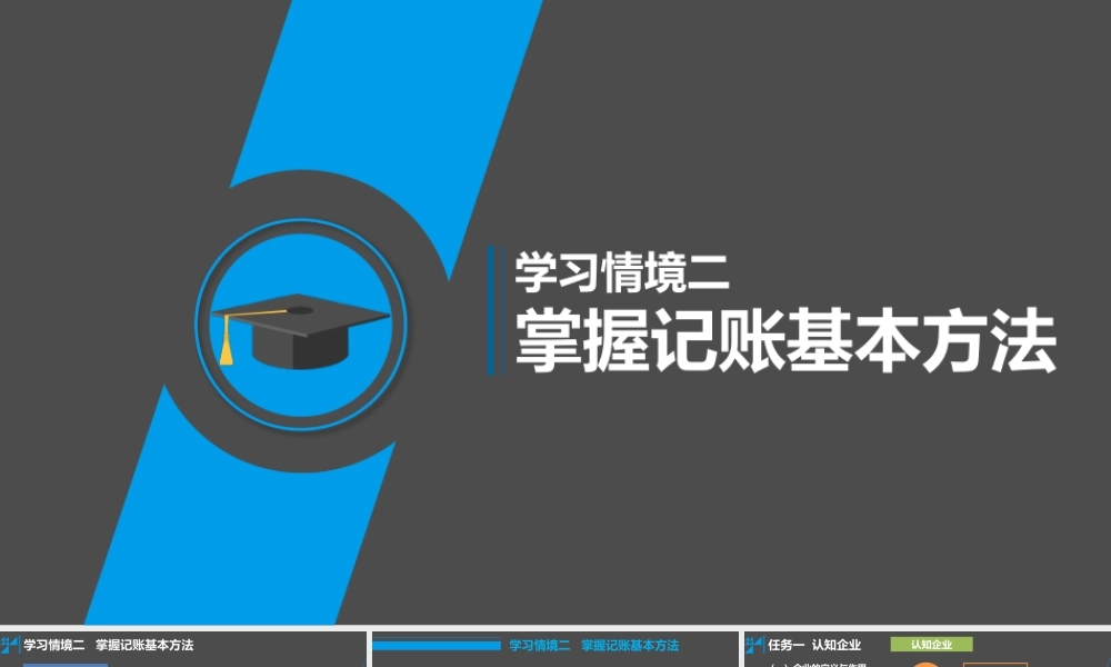 学习情境二 掌握记账的基本方法 任务1 认知企业.pptx