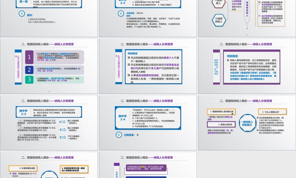 学习任务2.1增值税纳税人、征税对象和税率确定1.pptx