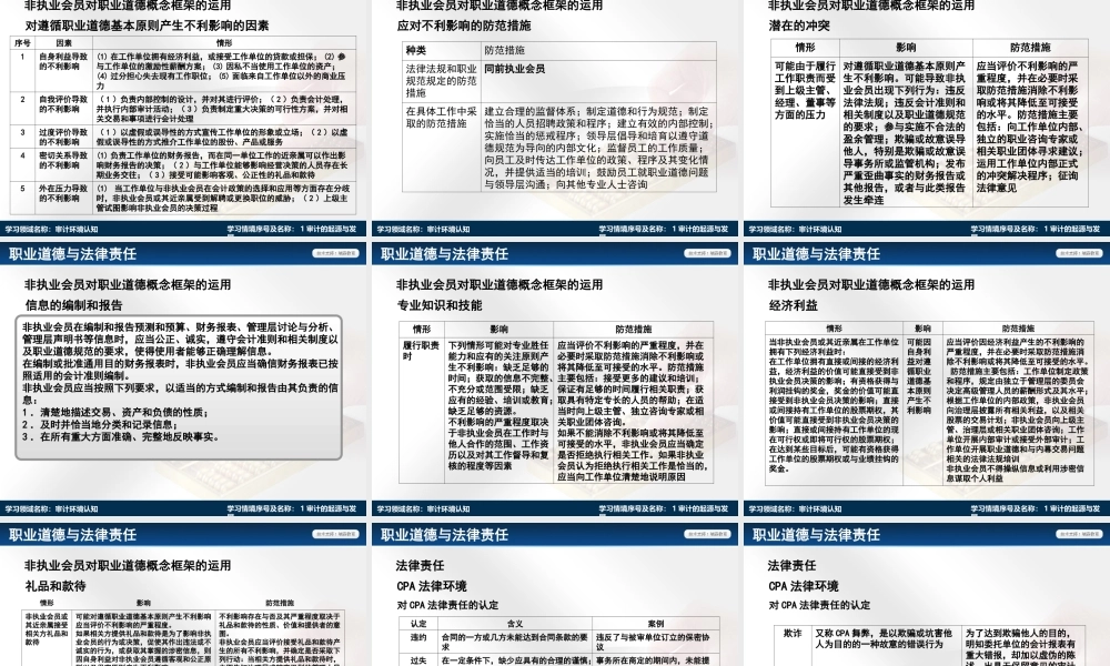 演示文稿 学习情境1-4-1 审计环境认知.ppt