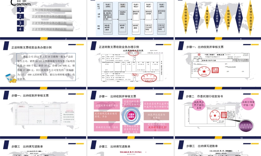 正送转账支票收款业务的核算.ppt