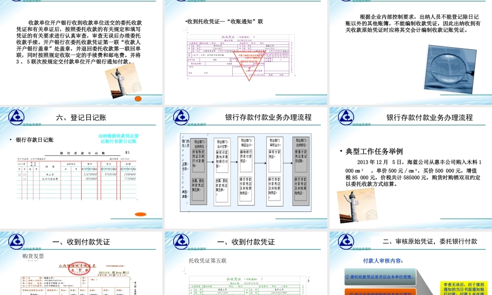 演示文稿 学习情境2-6-1 委托收款.ppt