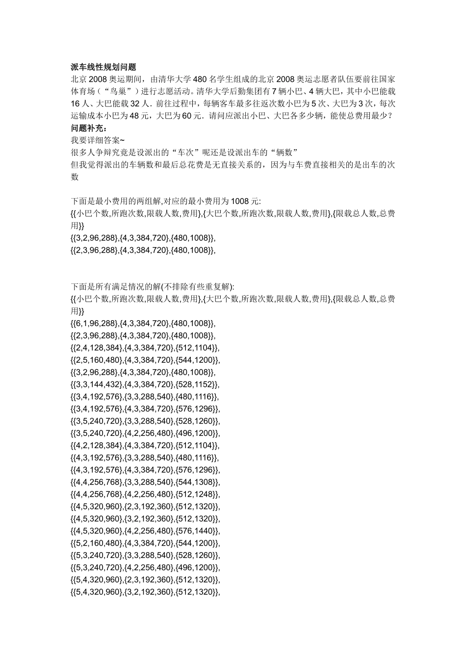 Mathematica程序 派车划问题（线性规）.doc_第1页