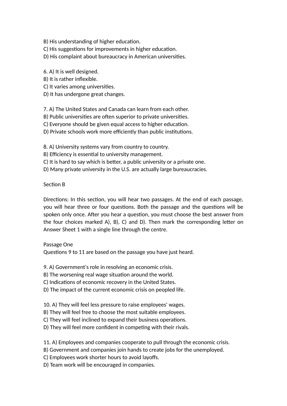 2016年6月英语六级考试真题答案和解析(第1套).docx_第2页