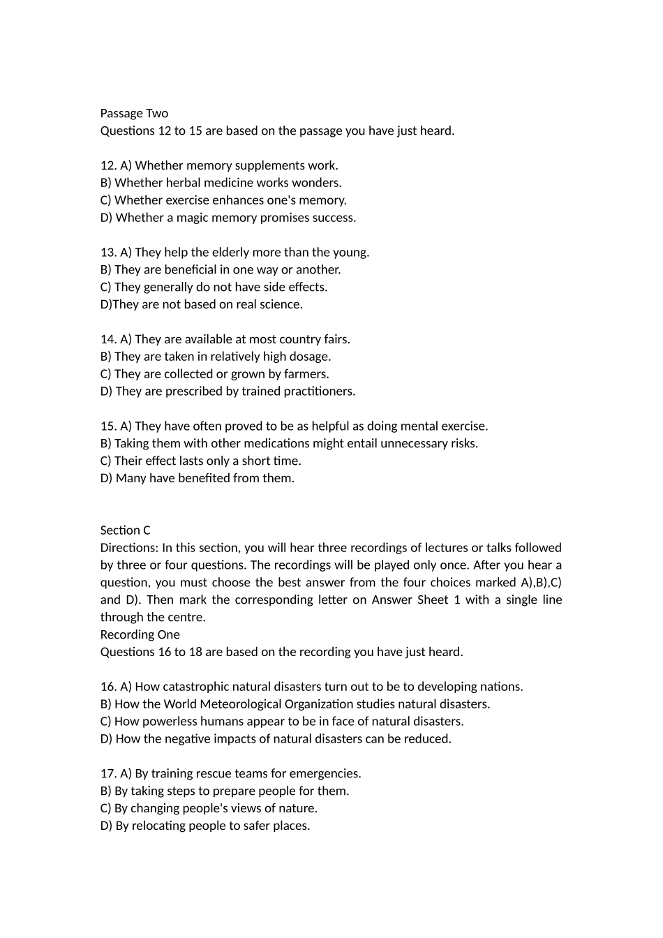 2016年6月英语六级考试真题答案和解析(第1套).docx_第3页