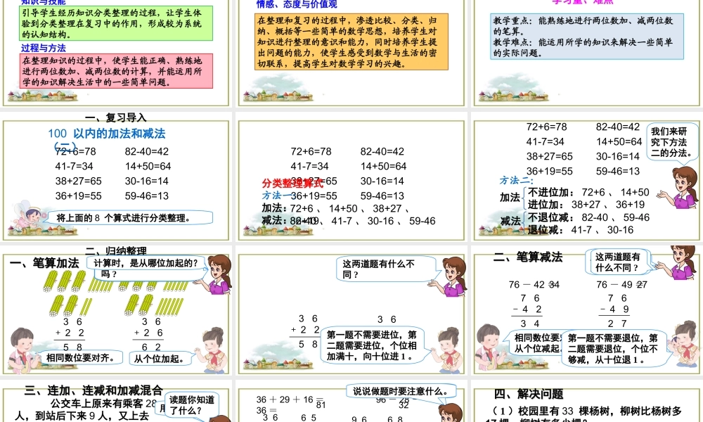 第1课时 100以内的加法和减法.ppt