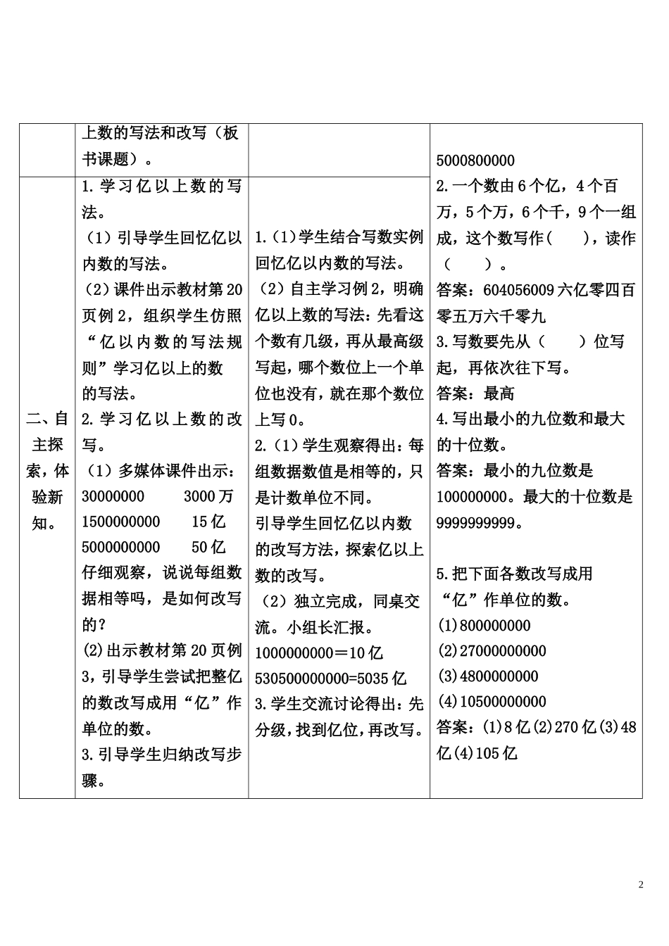 第9课时 亿以上数的写法和改写.doc_第2页