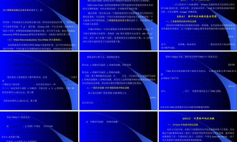 第二十章 向量自回归和误差.ppt