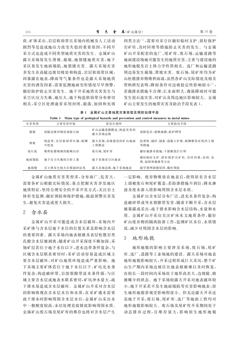 金属矿山的主要矿山地质环境问题探讨.pdf_第2页
