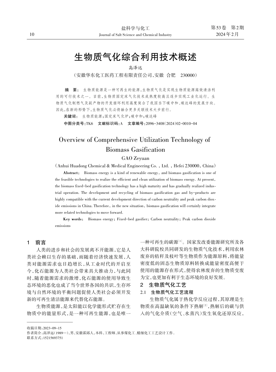生物质气化综合利用技术概述.pdf_第1页