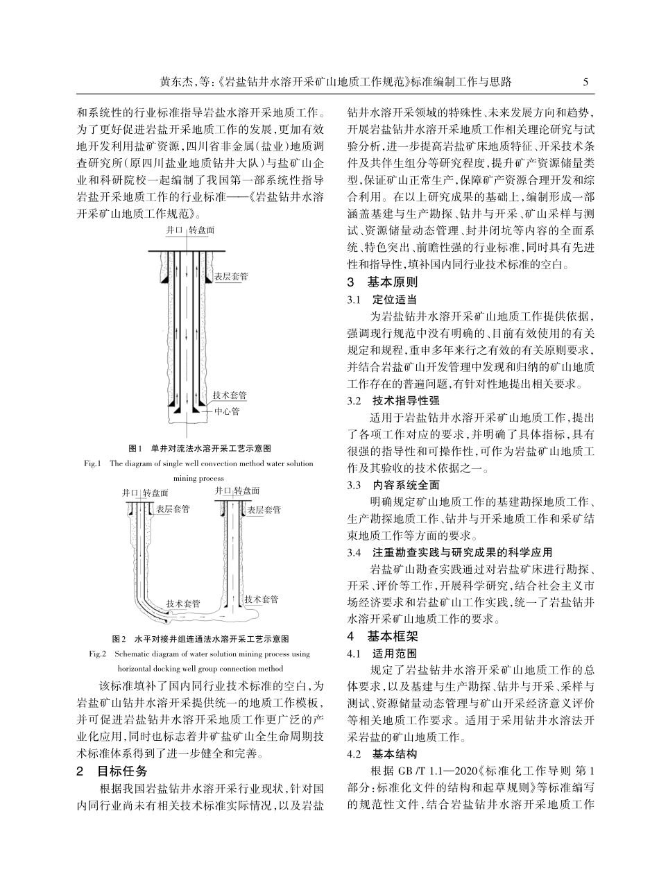 《岩盐钻井水溶开采矿山地质工作规范》标准编制工作与思路.pdf_第2页