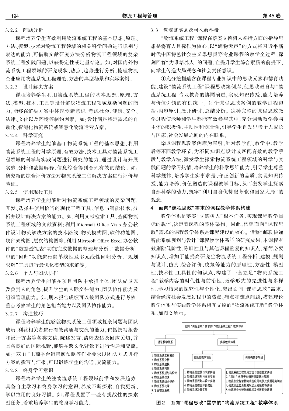 课程思政背景下的研究生专业课程建设探索 ——以“物流系统工程”课程为例.pdf_第3页