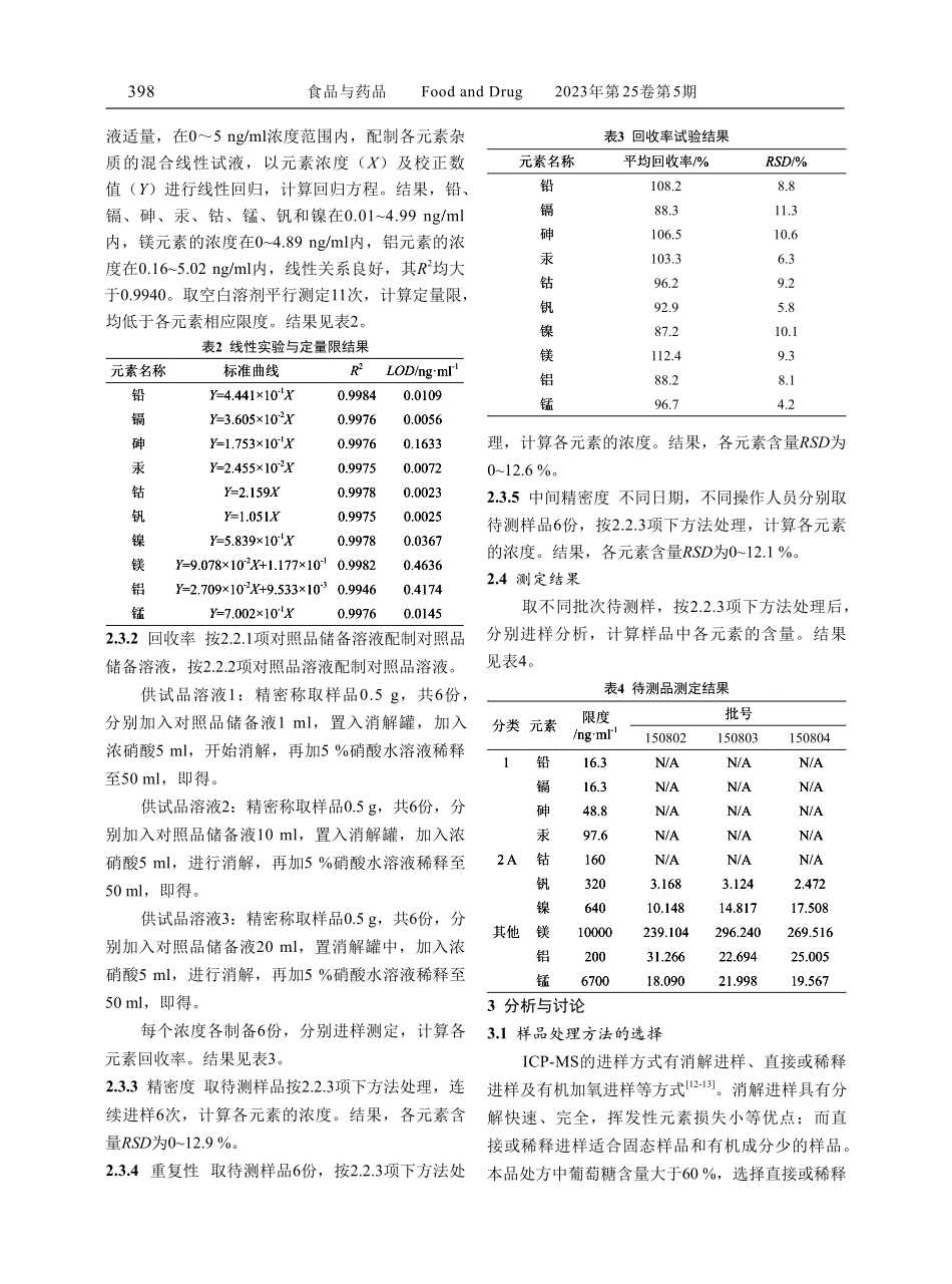 口服补液盐散%28Ⅲ%29中元素杂质的研究.pdf_第3页