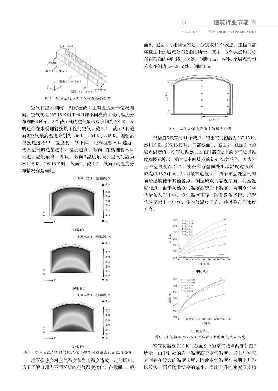 空气初始温度对防护工程口部空气温湿度的影响.pdf_第3页