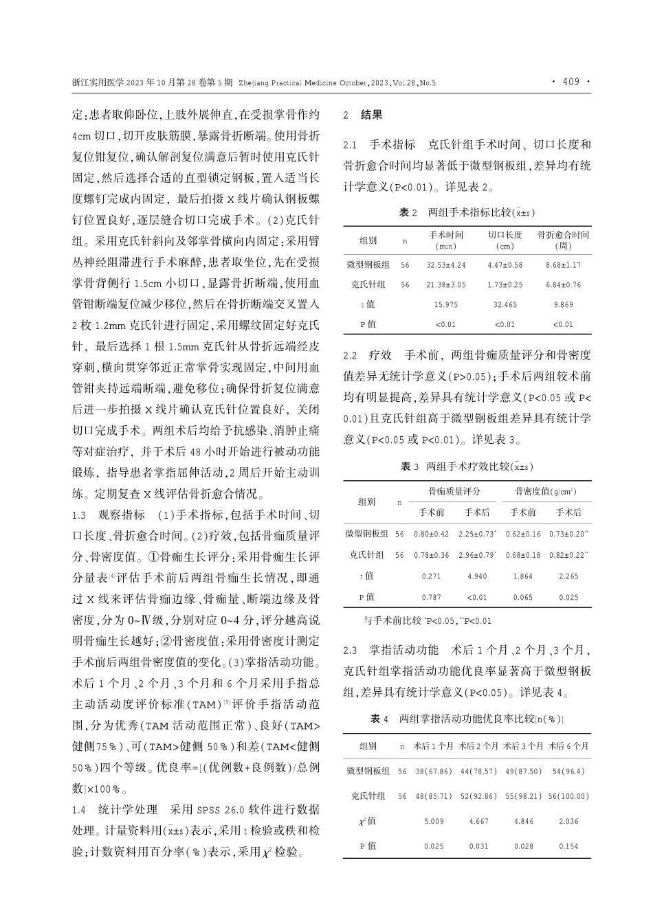 克氏针斜向及邻掌骨横向固定治疗在掌骨干斜行骨折中的应用.pdf_第2页