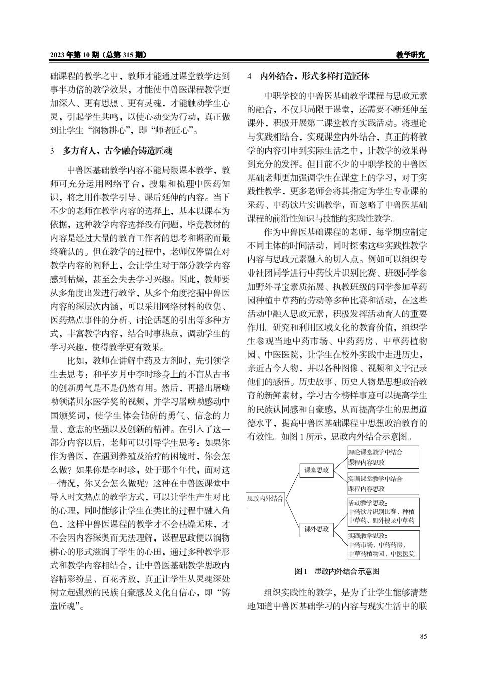 课程思政视阈下中职中兽医基础课程教学的对策分析.pdf_第3页