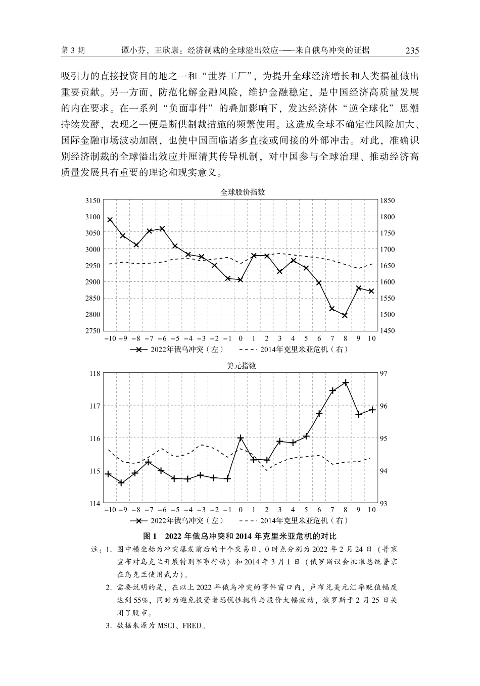 经济制裁的全球溢出效应——来自俄乌冲突的证据.pdf_第3页