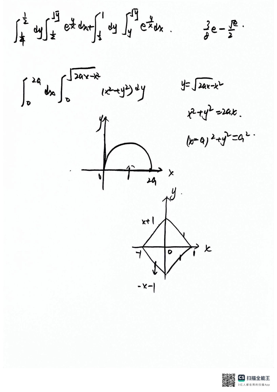 5月22日二重积分直播手稿【公众号：小盆学长】免费分享.pdf_第2页