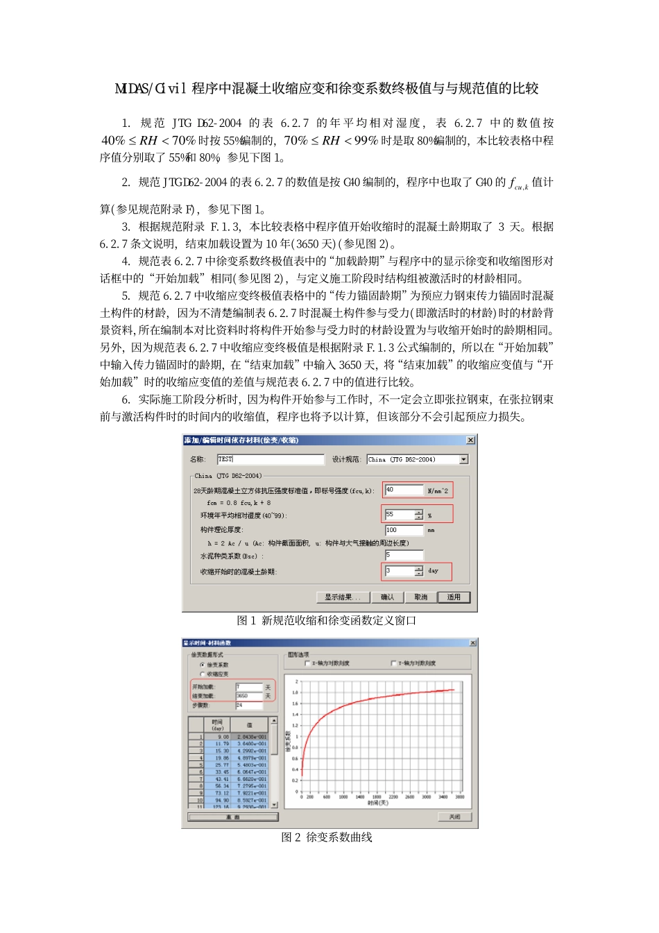 10_程序与规范JTG D62-2004的徐变和收缩终极值的比较.pdf_第2页