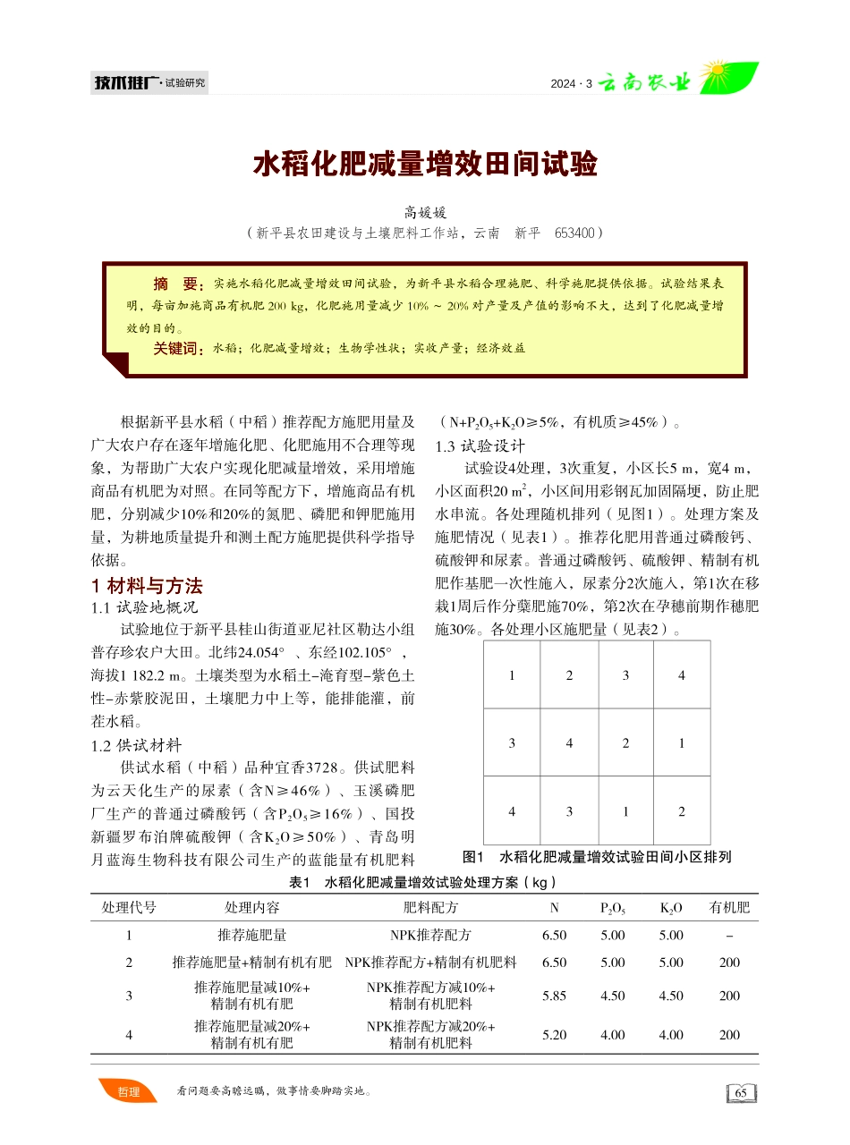 水稻化肥减量增效田间试验.pdf_第1页