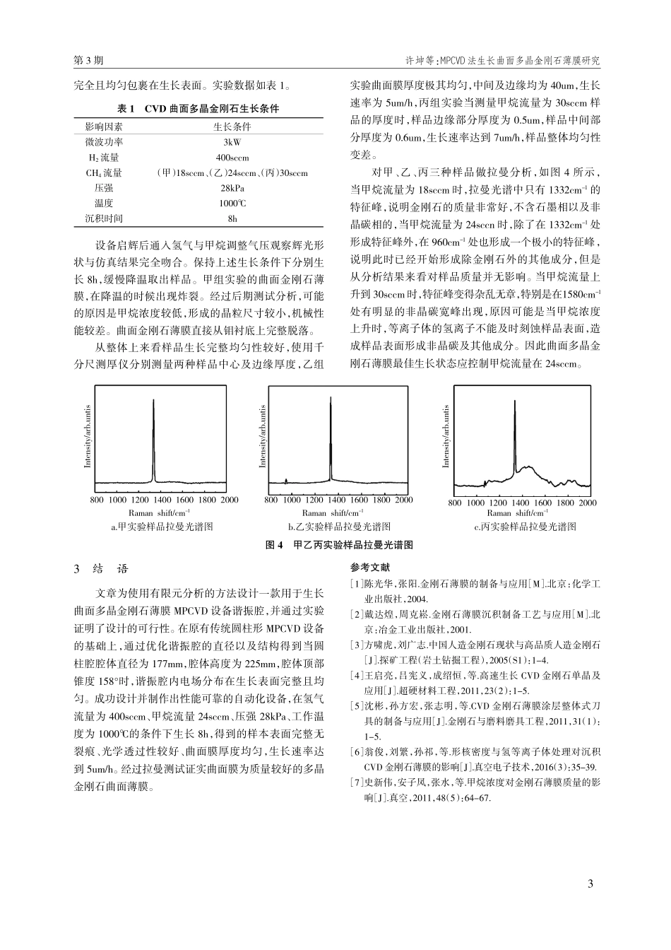 MPCVD法生长曲面多晶金刚石薄膜研究.pdf_第3页
