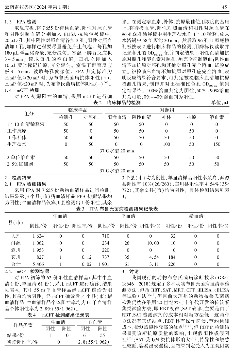 大理州4县%28市%29家畜布鲁氏菌病血清学调查与分析.pdf_第2页