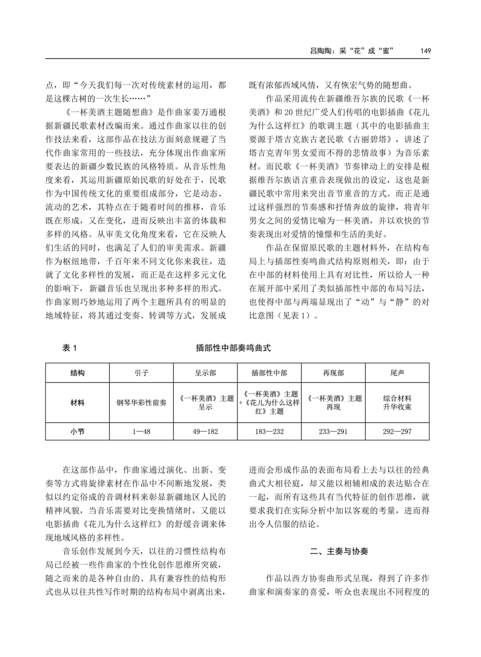 采“花”成“蜜”——论《一杯美酒主题随想曲》的风格维度.pdf_第2页
