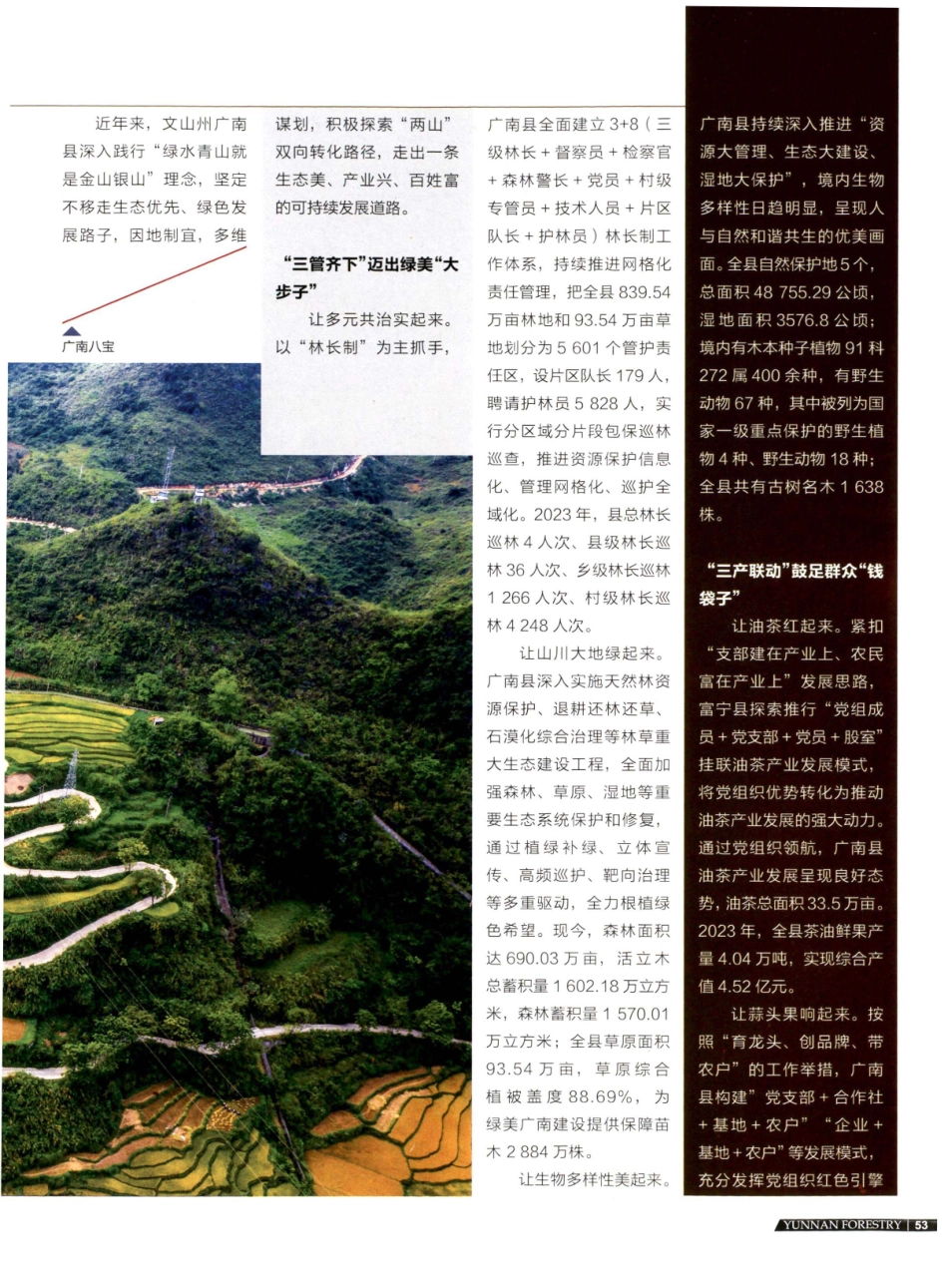 让绿水青山释放更多生态红利 广南县深耕两山沃土 实现“点绿成金”.pdf_第2页