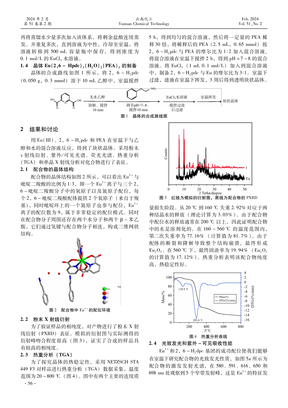 一种稀土铕配合物的合成及其发光性能研究.pdf_第2页