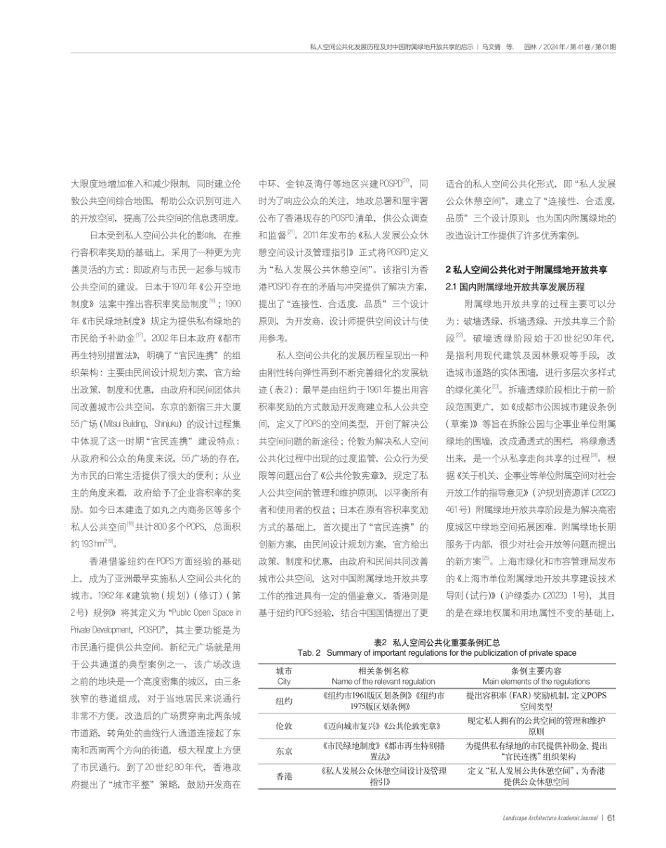 私人空间公共化发展历程及对中国附属绿地开放共享的启示.pdf_第3页