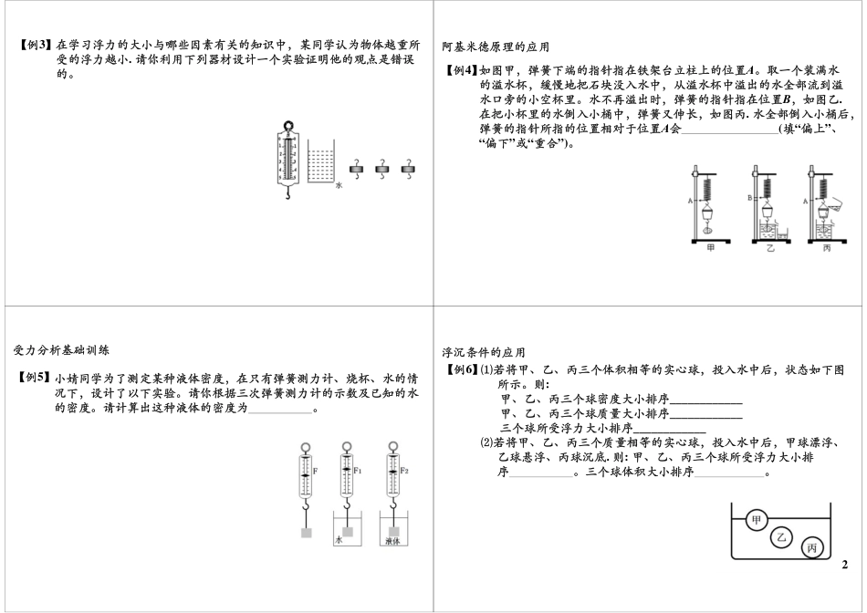 淘宝书山小径 第58讲浮力单元复习—知识梳理.pdf_第2页