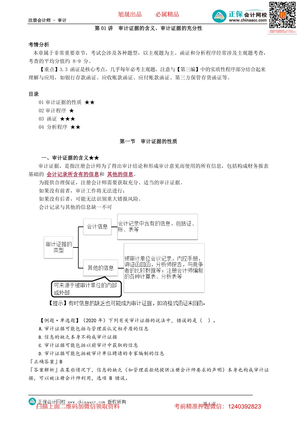 第0301讲　审计证据的含义、审计证据的充分性.pdf_第1页