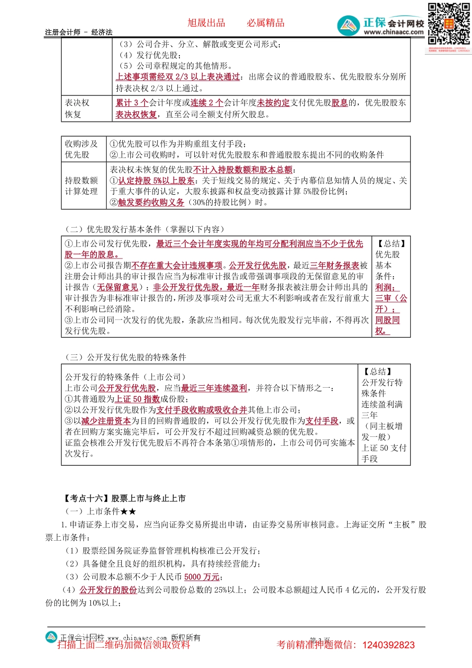 第0702讲　优先股的发行与交易、股票上市与终止上市、公司债券发行等-_create.pdf_第3页