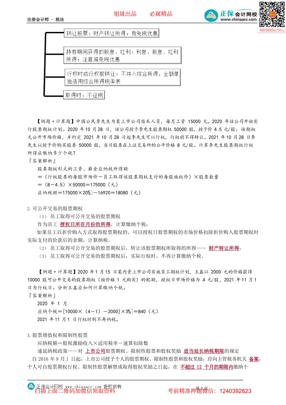 第0508讲　关于股权激励、保险营销员、证券经纪人佣金收入的政策_create.pdf_第2页